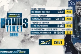 AdmiralBet i Sportske bonus tiket - Igrajte derbije za kvotu 29,61!